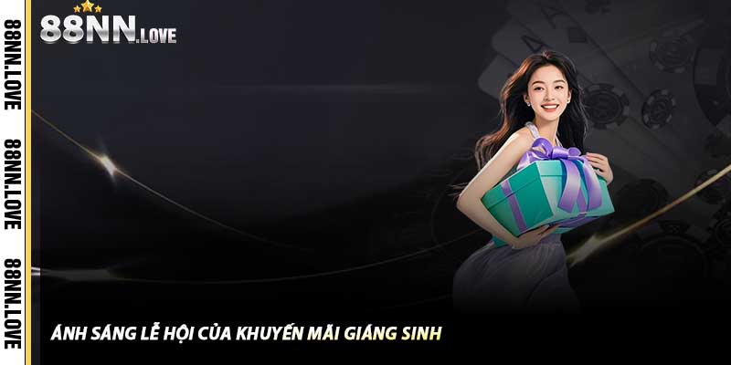 Ánh sáng lễ hội của Khuyến Mãi Giáng Sinh